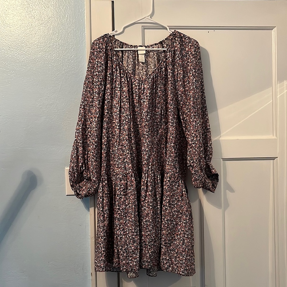 Long sleeve floral dress